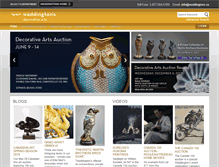 Tablet Screenshot of decorativearts.waddingtons.ca